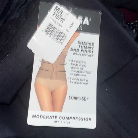 Leonisa NWT 3-Belt Custom Waist Cincher with Lumbar Support M/L - Picture 6 of 6